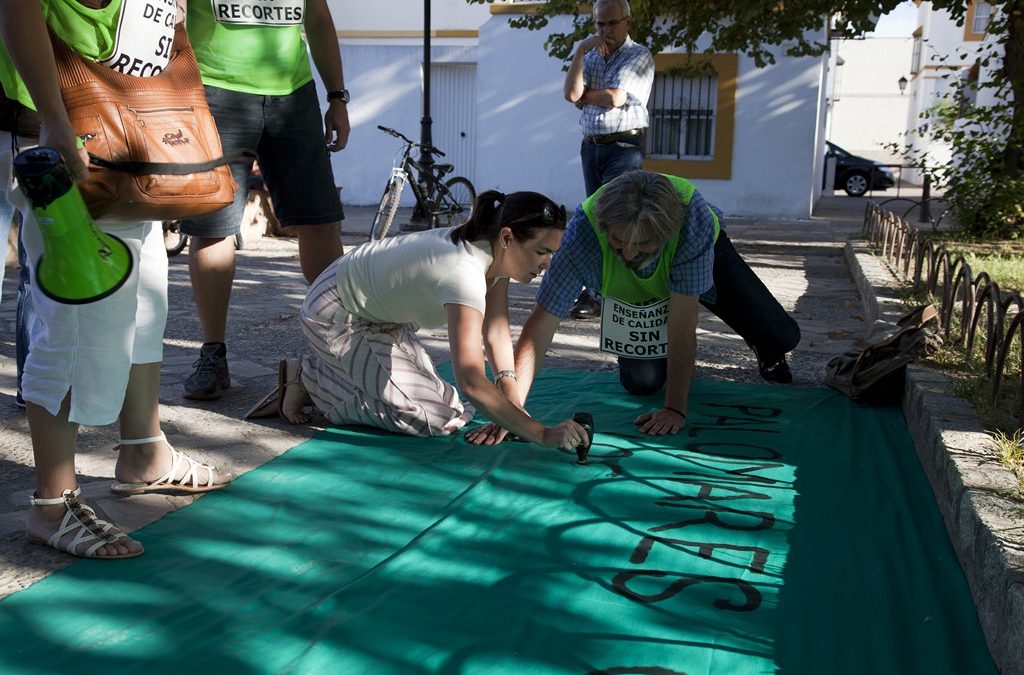 3ª CONCENTRACIÓN EN PALOMARES DEL RÍO (SEVILLA) CONTRA LOS RECORTES- MAREA VERDE