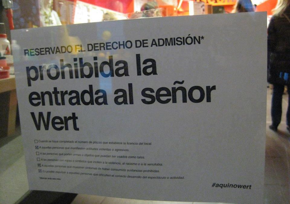 Prohibida la entrada al Sr Wert