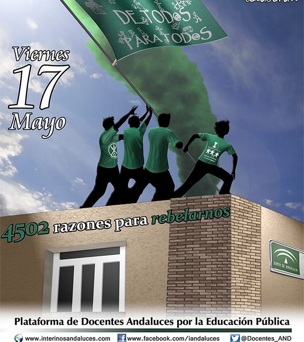 Quedan por trabajar 4.502. El día 17 hay 4502 razones para rebelarnos.