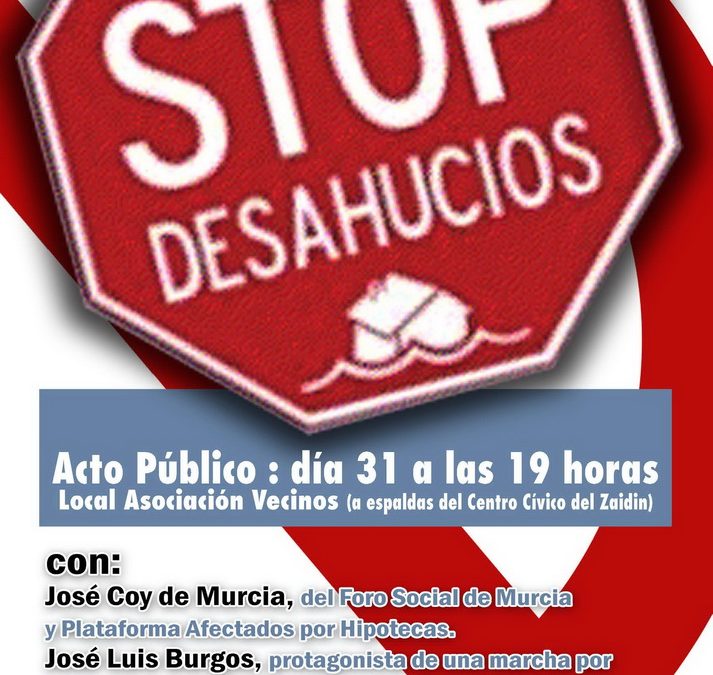 GRANADA: ACTO PUBLICO CONTRA LOS DESAHUCIOS