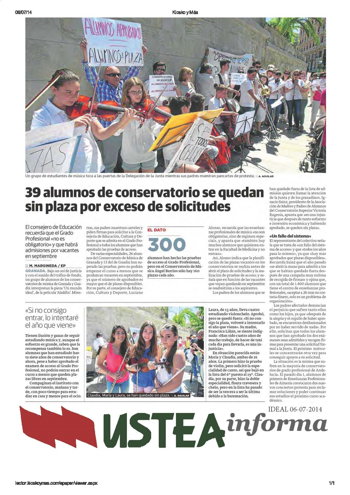 Granada: Concierto en la calle en protesta por la falta de plazas en el conservatorio