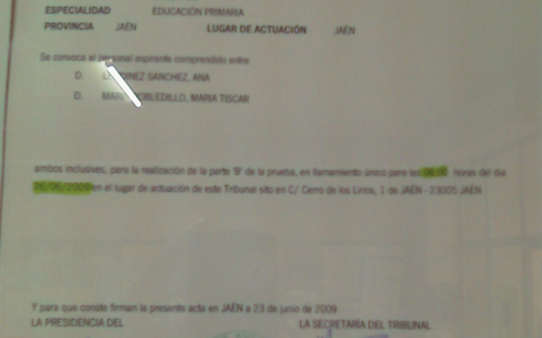 Tribunales en Jaen