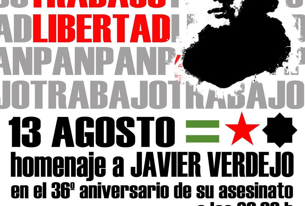 Almería. Homenaje a Javier  Verdejo. 13 Agosto. A las 20 horas. Playa de San Miguel