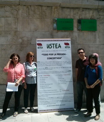 Granada se suma a la campaña de USTEA contra la privatización de la enseñanza