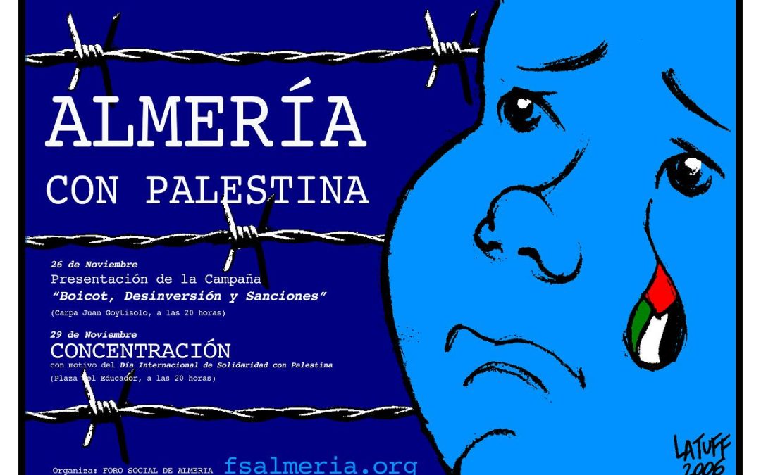 Almeria con Palestina. 26 y 29 de Noviembre. FSA.