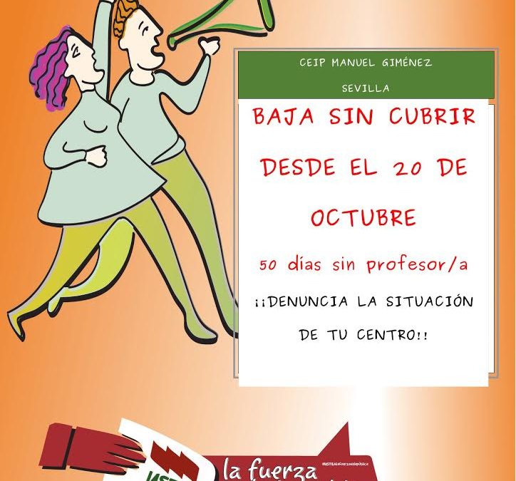 USTEA Denuncia. Otra baja sin cubrir