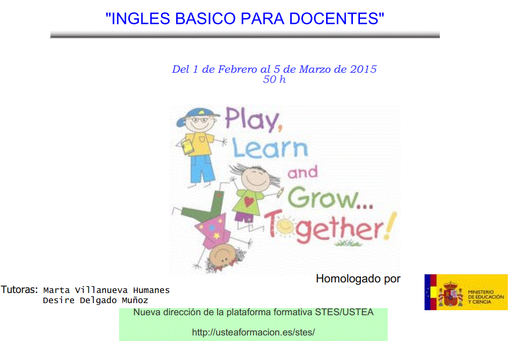 Curso homologados por el Ministerio de Educación –