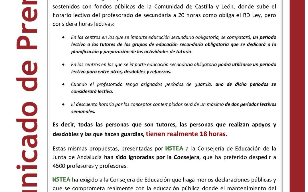 Interinos en la calle. Lo que en Andalucía es imposible, se consigue en Castilla y León