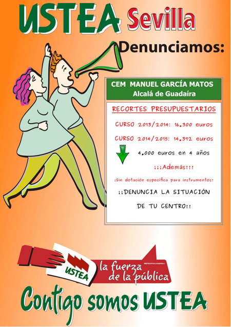 USTEA Denuncia. Comunica la situación de tu centro. Somos tu voz