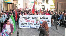 Granada. Huelga y manifestación contra los recortes y la LOMCE