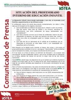 NotaPrensa_ProfesoradoInterino_de_Infantil