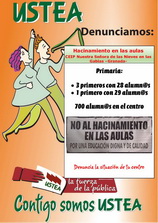 USTEA Denuncia: Hacinamiento en las aulas del CEIP Nuestra Señora de las Nieves en las Gabias