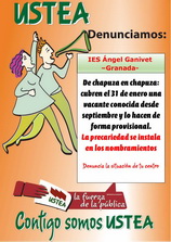 USTEA Denuncia: De chapuza en chapuza tardan 5 meses en cubrir una vacante en Granada