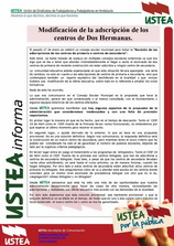 Modificación de la adscripción de los centros de Dos Hermanas.