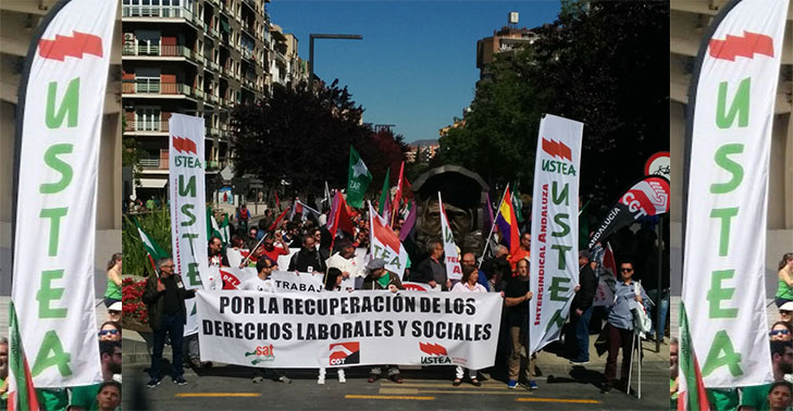 1 de mayo de 2017 Manifestaciones en Andalucía por una primavera en lucha