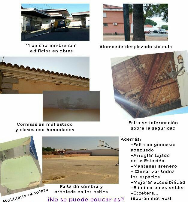 Vuelta al cole en Gerena… a vueltas con el amianto