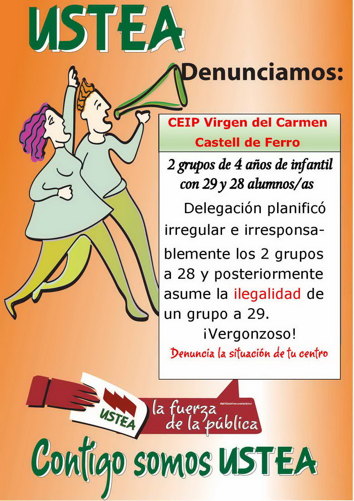 USTEA_Denuncia_CEIP_V_Carmen_Castell