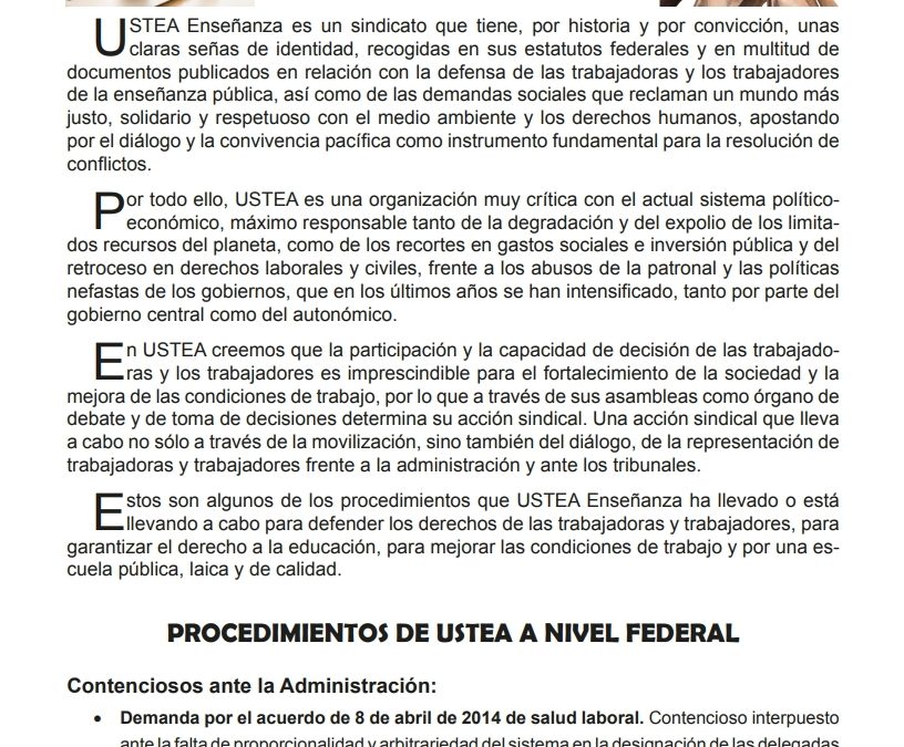 Informe jurídico de USTEA