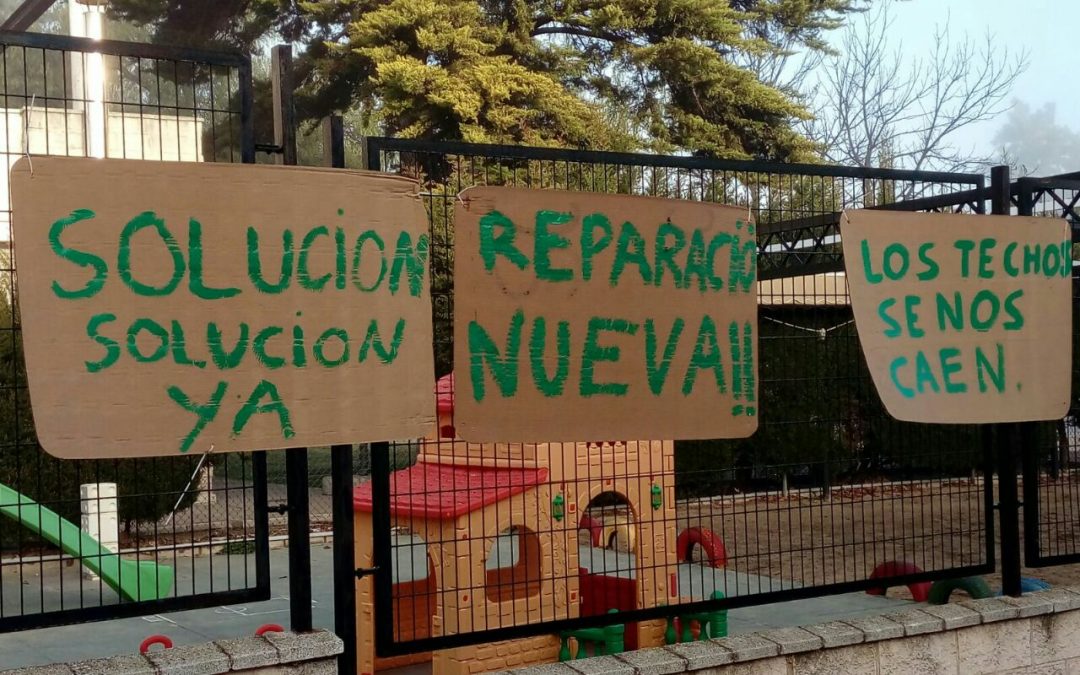 USTEA Sevilla apoya al AMPA del CEIP Ana Josefa Mateos de El Cuervo (Sevilla) en su lucha por unas instalaciones educativas seguras y dignas para sus hijas e hijos