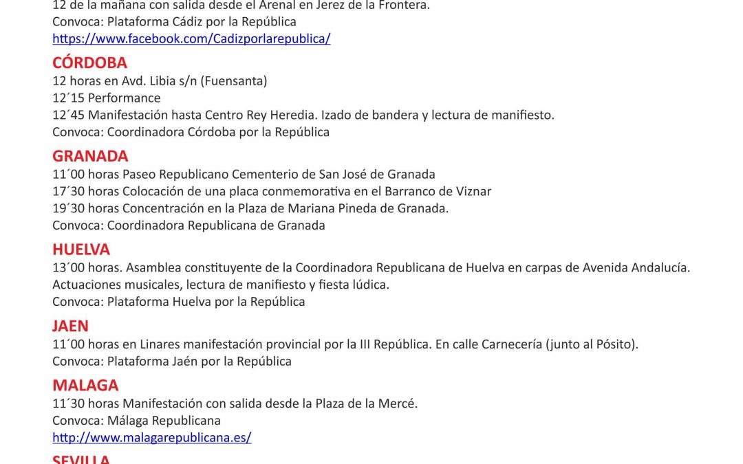 14 de abril, día de la República