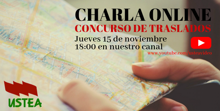 Charla online sobre el Concurso de Traslados 2018-2019 el jueves 15 de noviembre
