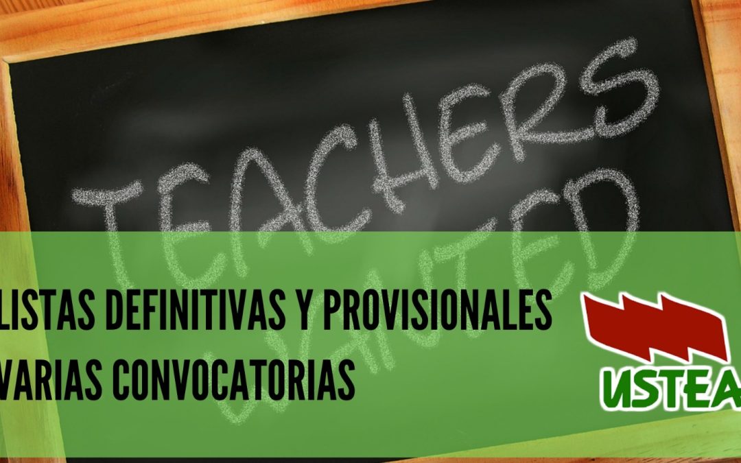 Bolsas de trabajo. Resolución provisional de la especialidad Fagot.