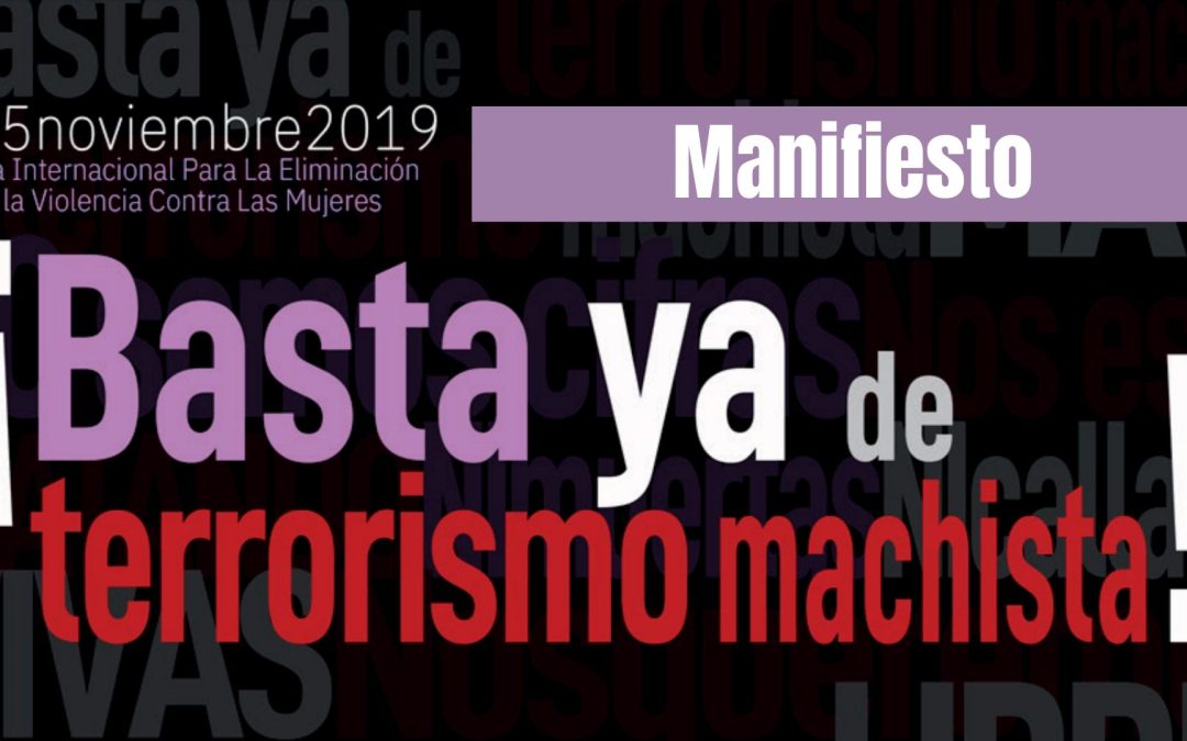 ¡BASTA YA DE TERRORISMO MACHISTA!