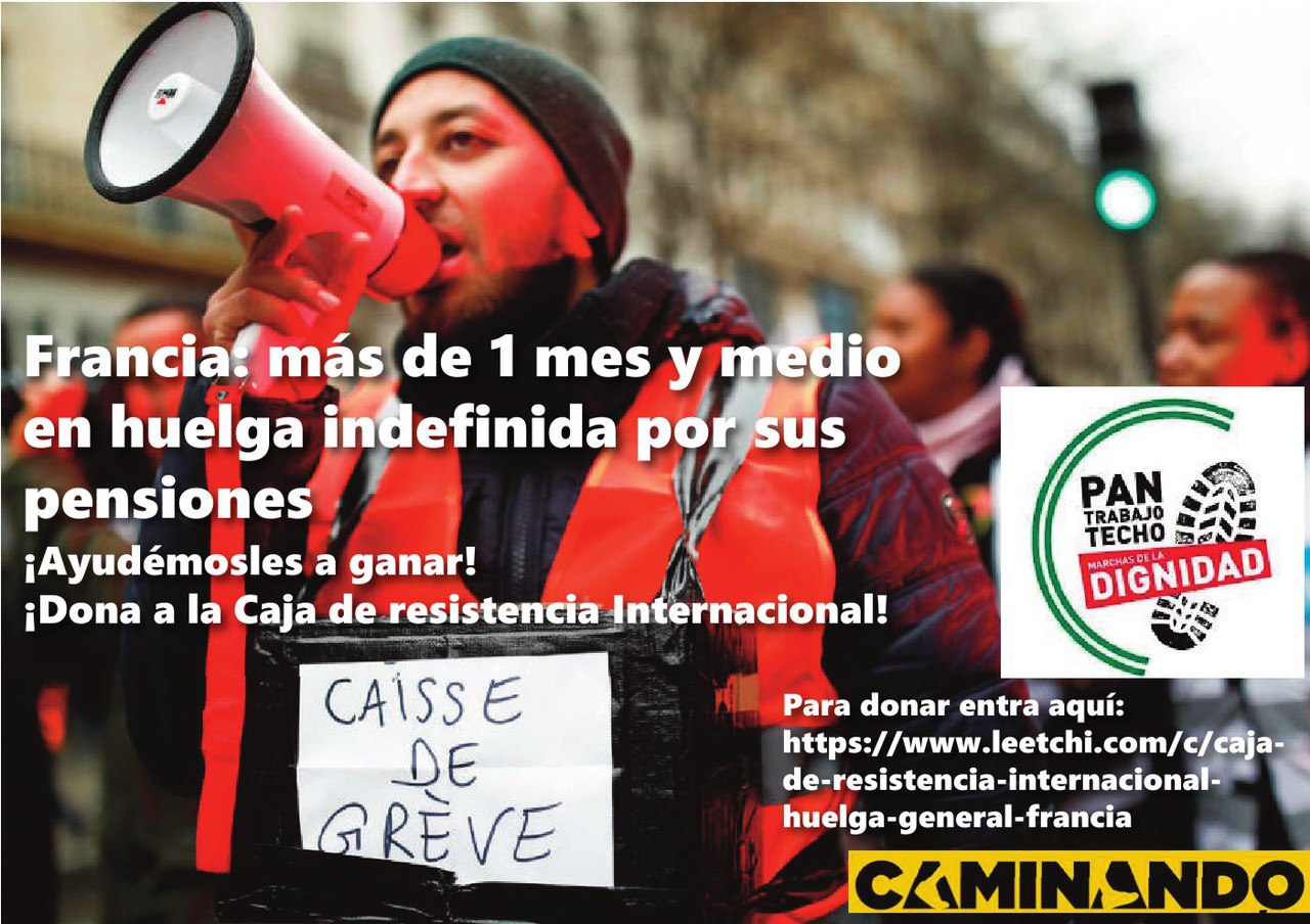 Caja de Resistencia luchas en Francia