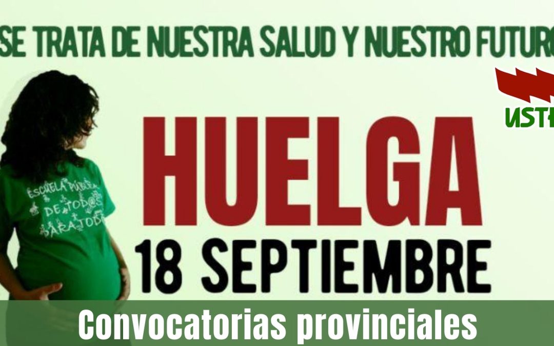 Movilizaciones de la huelga general educativa del 18 de Septiembre
