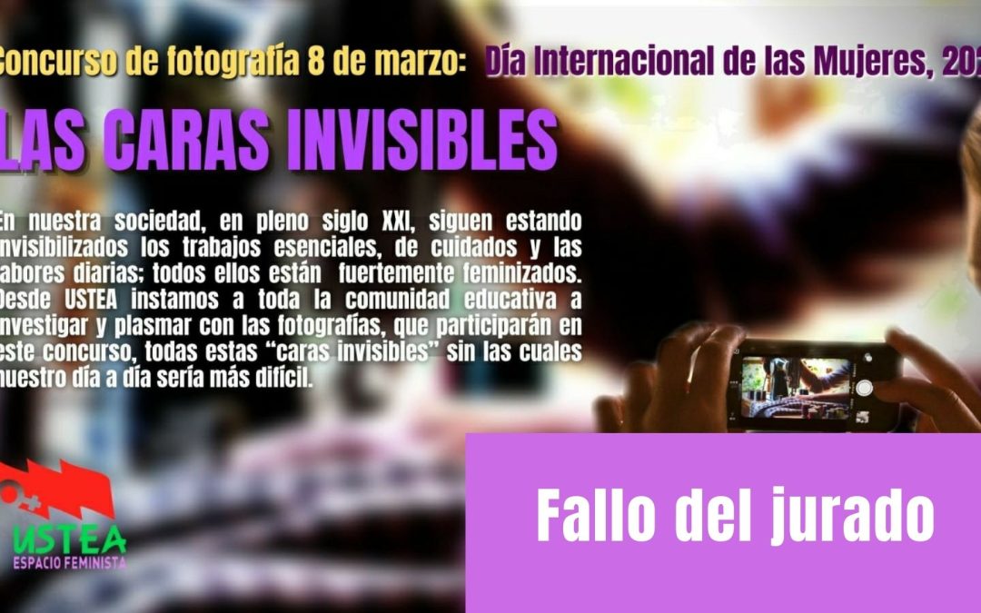 I Edición del concurso de fotografía 8 de marzo «Las caras invisibles». Fallo del jurado