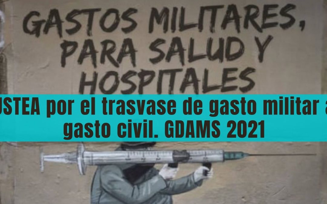 USTEA por el trasvase de gasto militar a gasto civil. GDAMS 2021