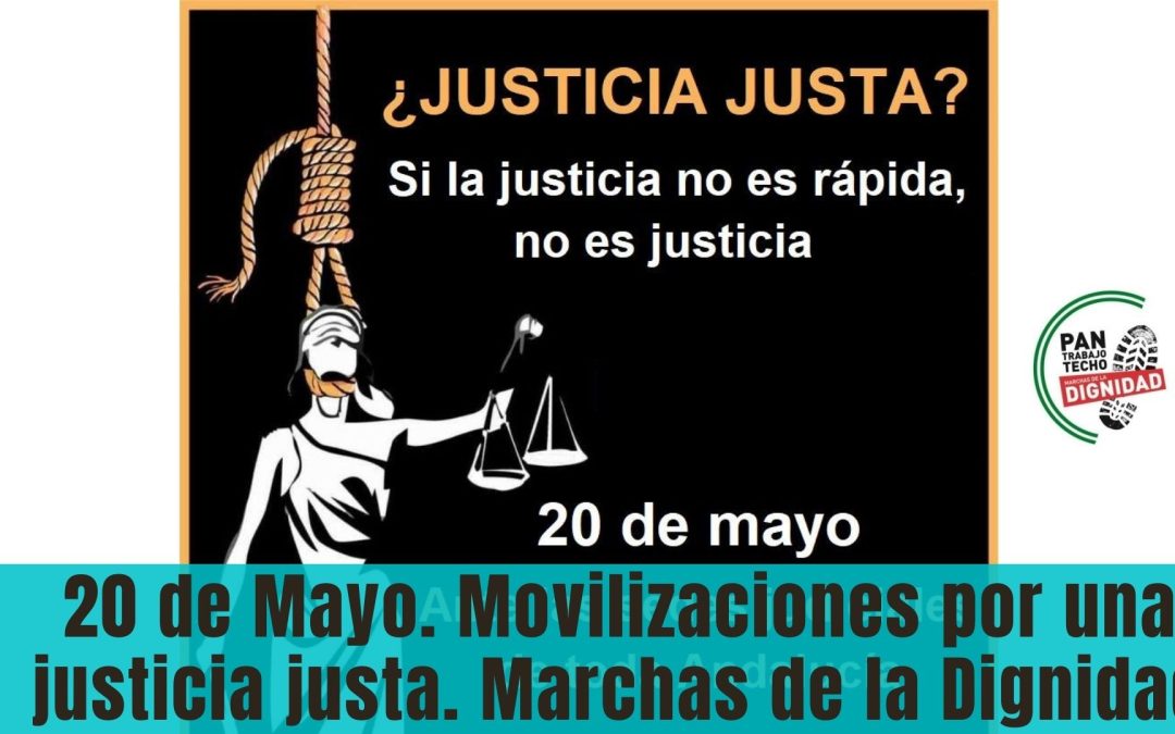 20 de Mayo. Movilizaciones por una justicia justa. Marchas de la Dignidad