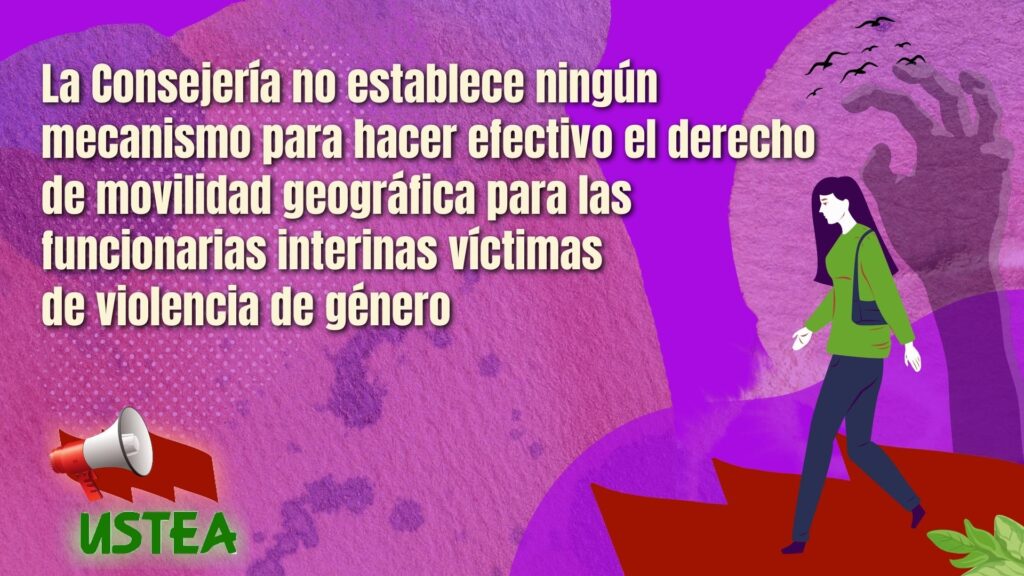 USTEA y su Espacio Feminista exigen ante el Defensor del Pueblo Andaluz el fin de la discriminación a las docentes interinas víctimas de violencia de género
