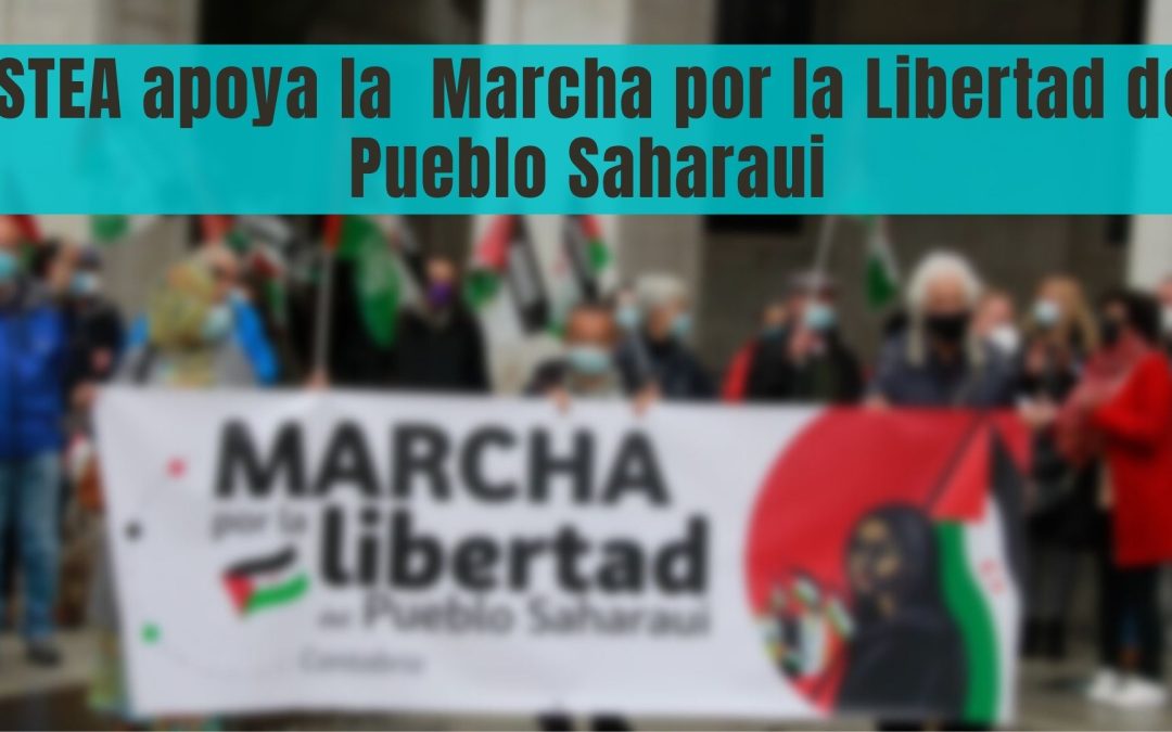 USTEA apoya la  Marcha por la Libertad del Pueblo Saharaui