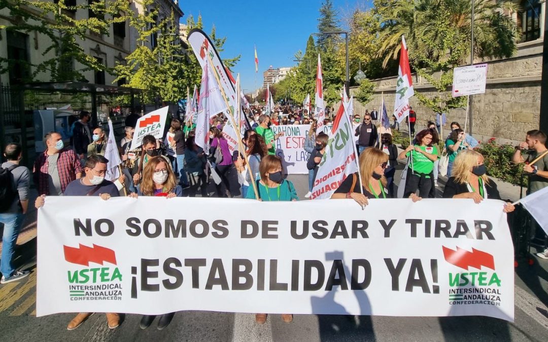 La Confederación Intersindical valora positivamente el día de huelga convocado a nivel estatal para todo el personal en abuso de temporalidad de los servicios públicos