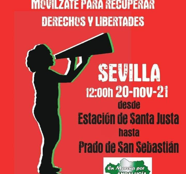 Manifestación por lo público y lo común: Sevilla 20N 12:00, desde Estación de Santa Justa hasta Prado de San Sebastián