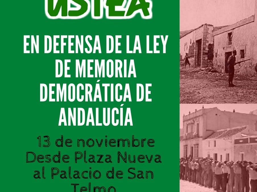 Manifestación 13N en defensa de la Ley de Memoria Histórica y Democrática de Andalucía