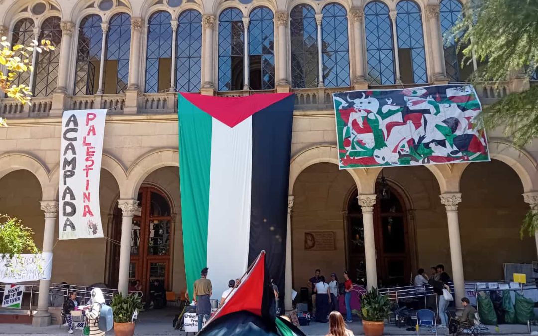 La Confederación Intersindical admira y apoya la actitud ejemplar del estudiantado universitario en apoyo al pueblo palestino y de condena del genocidio perpetrado por Israel