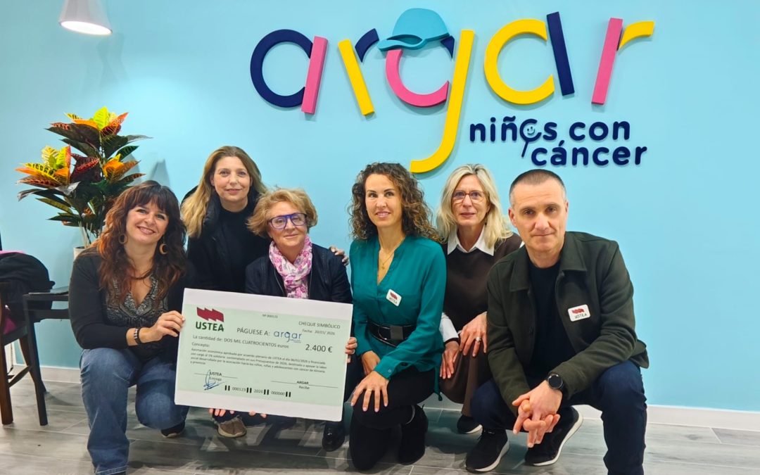 USTEA dona el 1% solidario de su presupuesto a la Asociación ARGAR de Almería